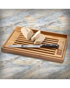 Bistro Cutting Board with Bread Knife