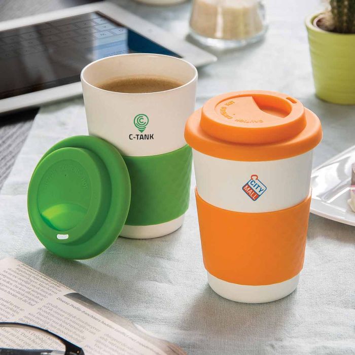 Bamboo Eco Fiber Reusable Coffee Cup - Promo Motive